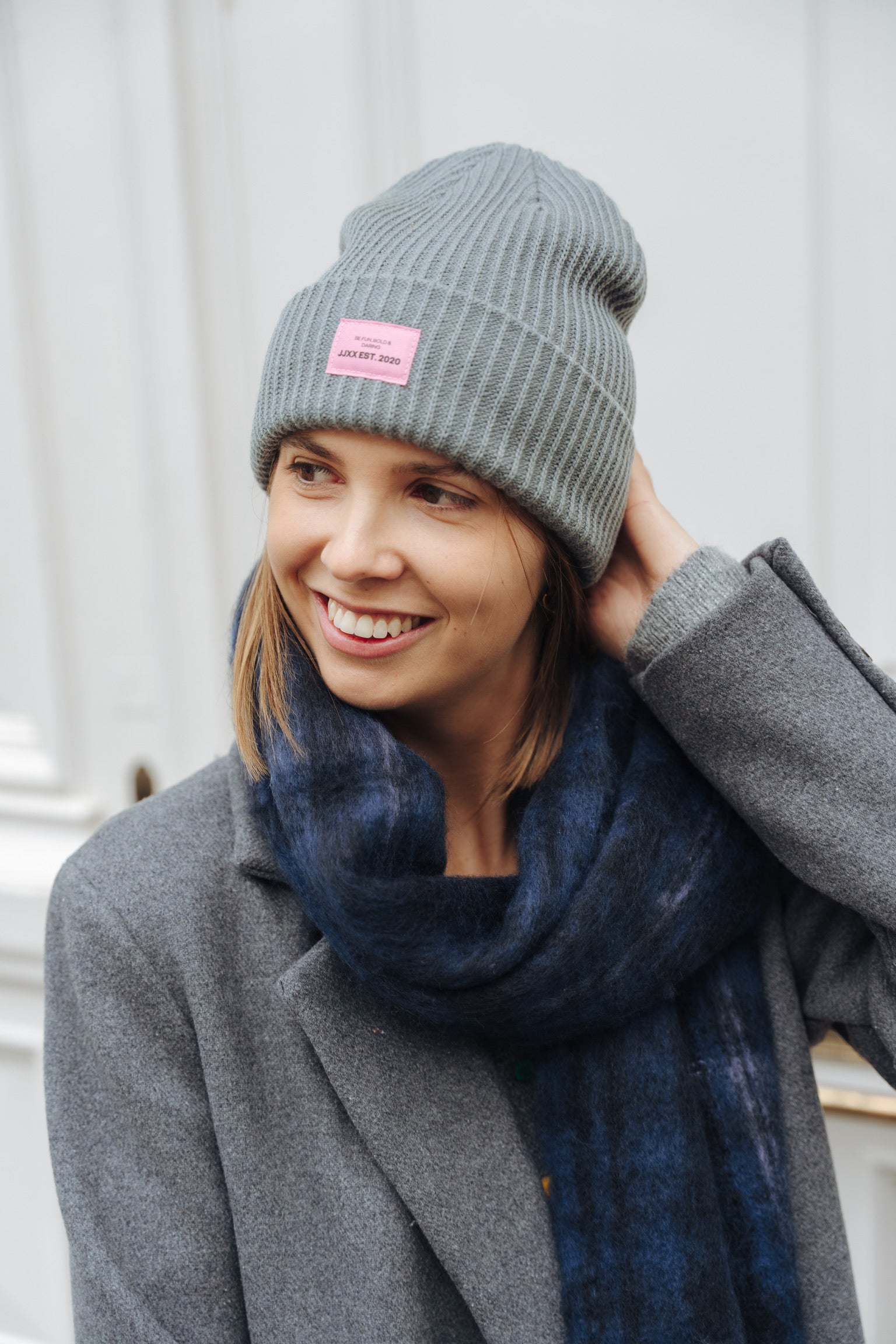 Othelia knit beanie grey