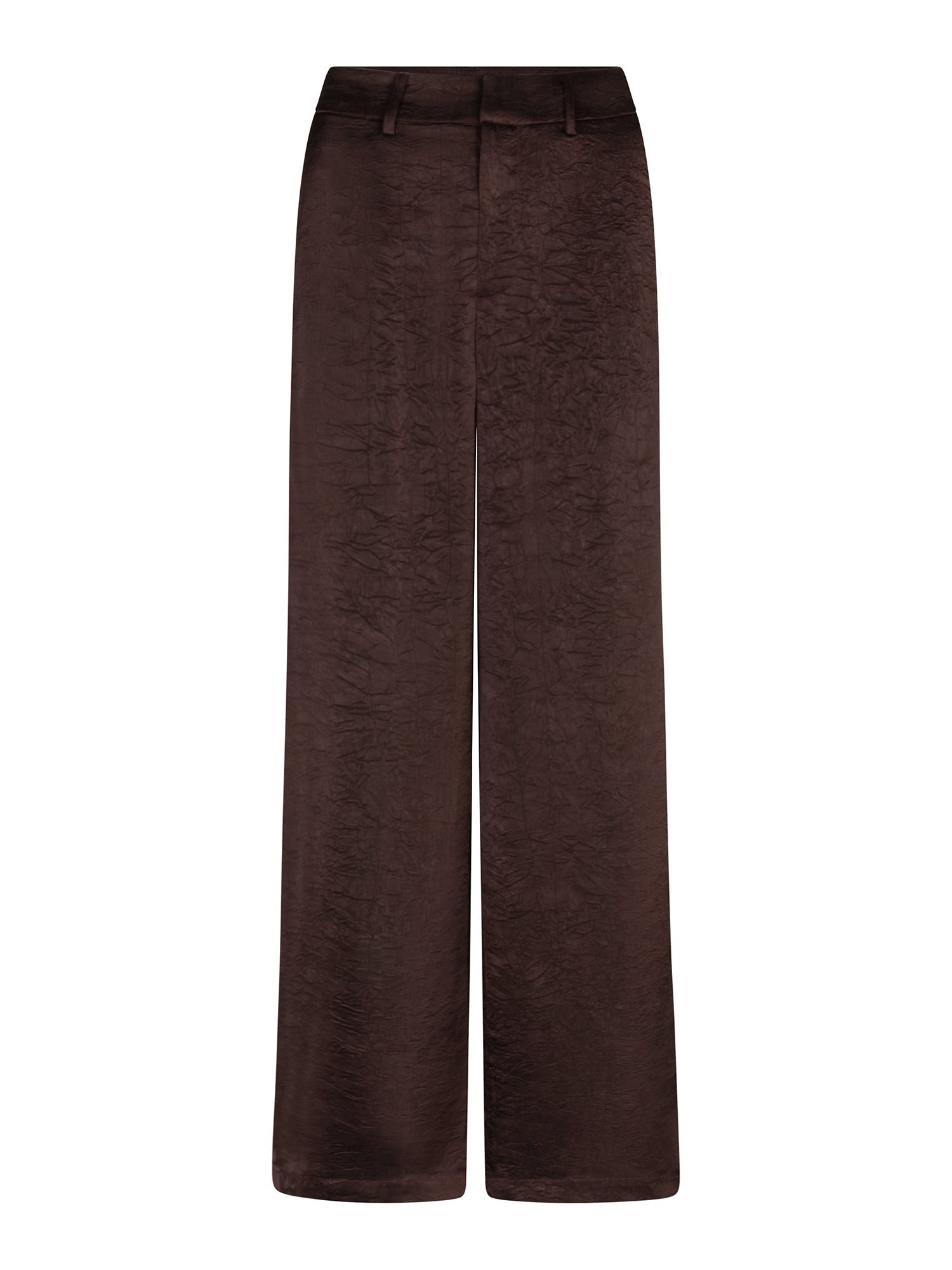 Cecilia satin trousers - brown