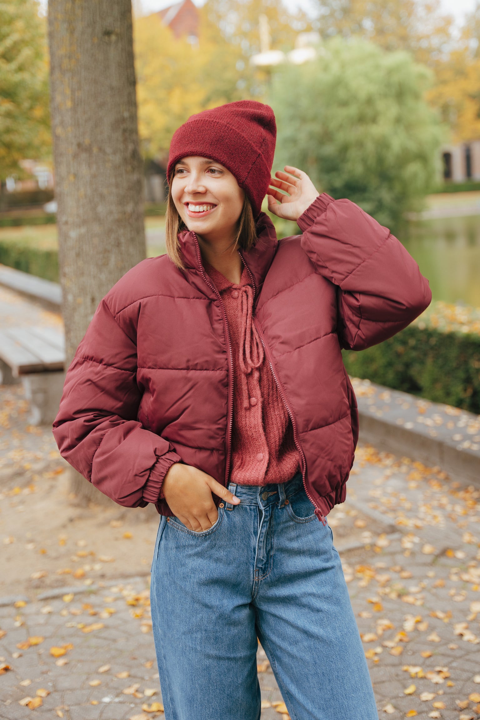 Sanfrancisco beanie burgundy