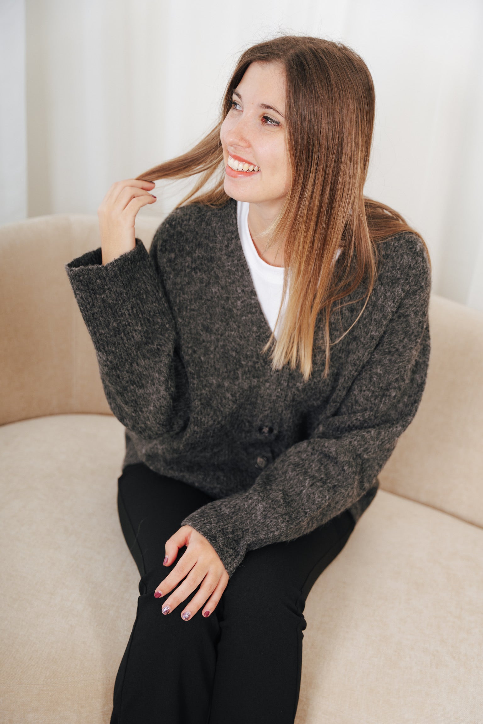 Rosanna cardigan grey