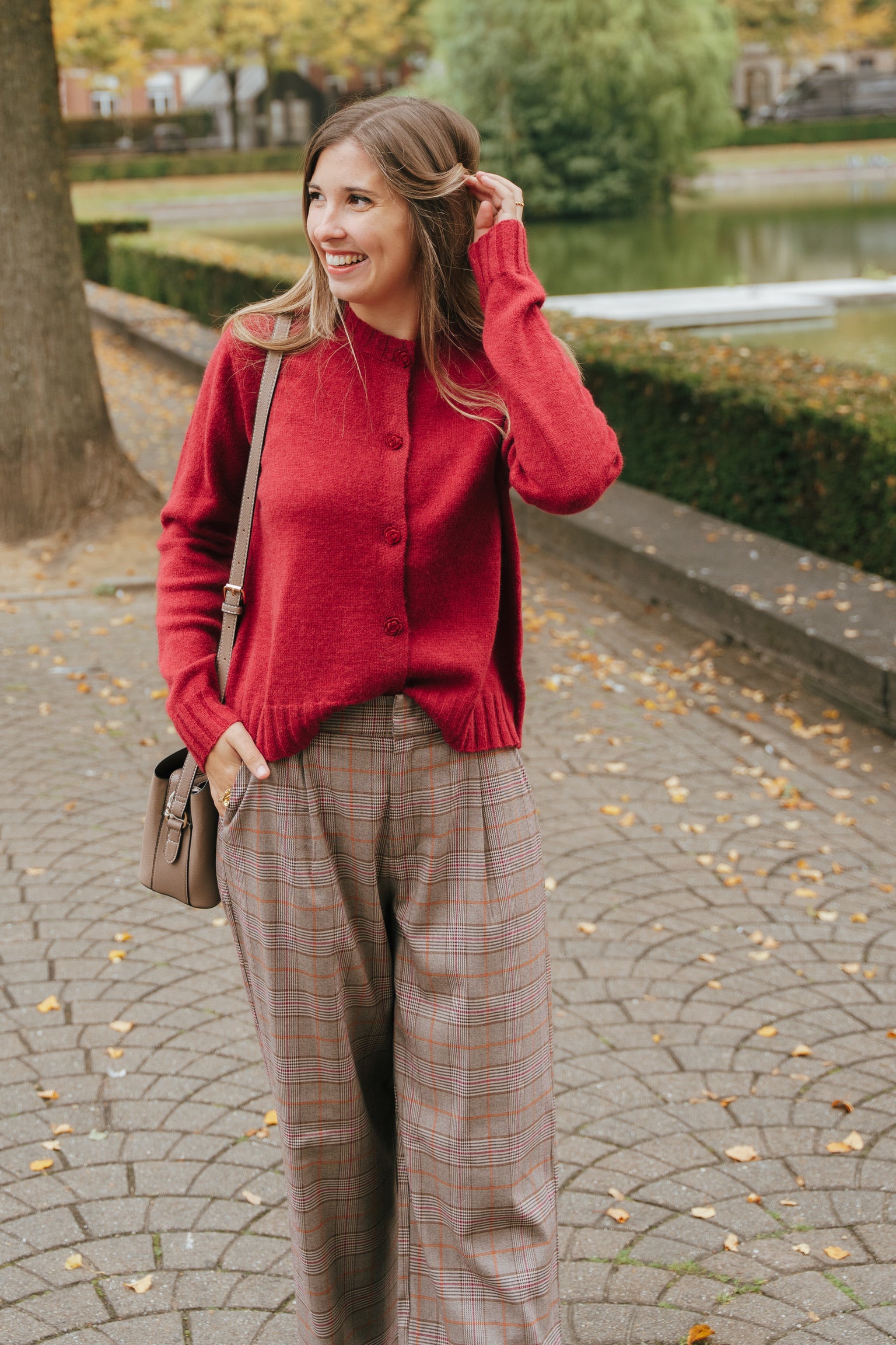 Rosy cardigan burgundy