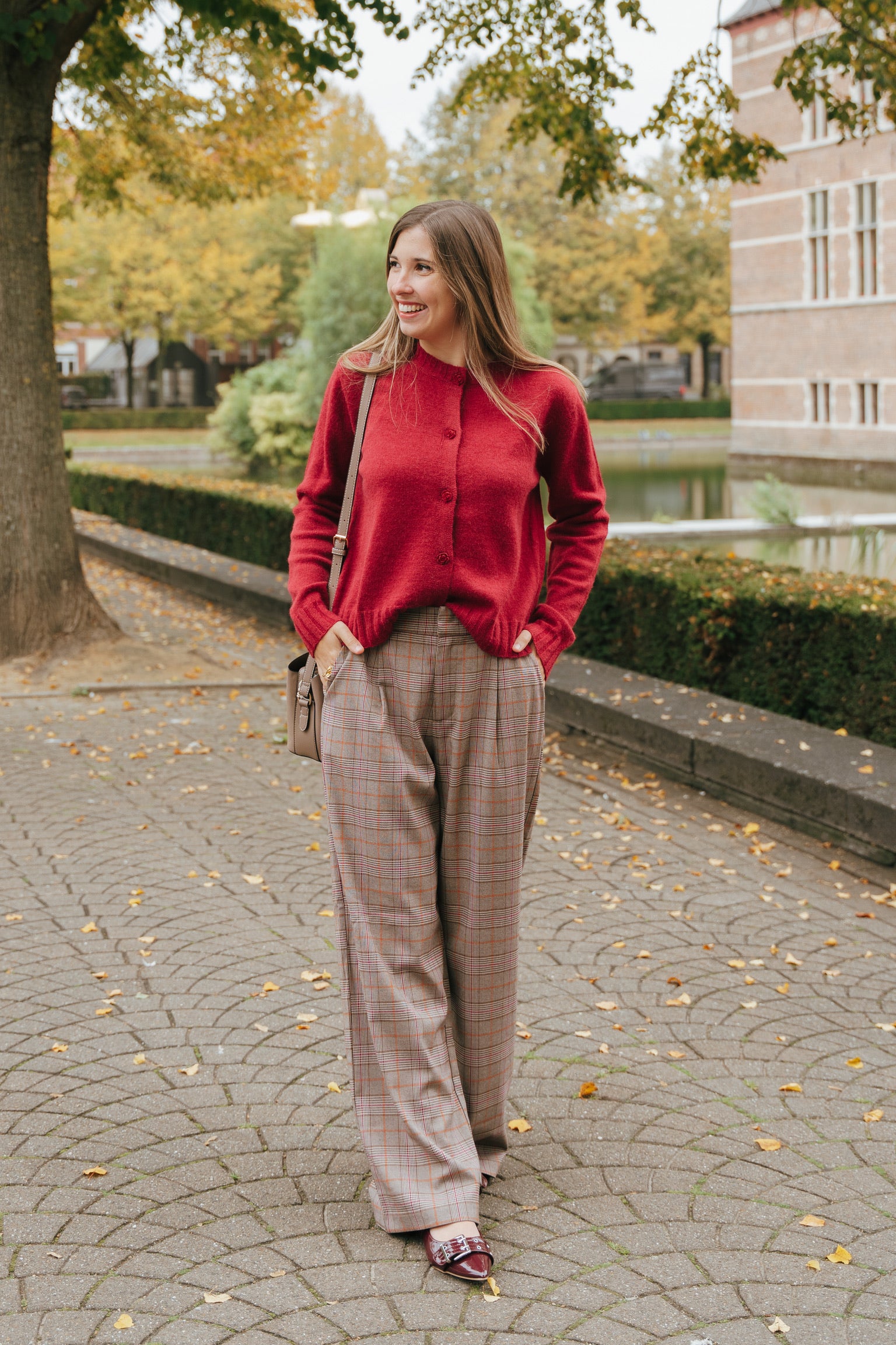 Rosy cardigan burgundy