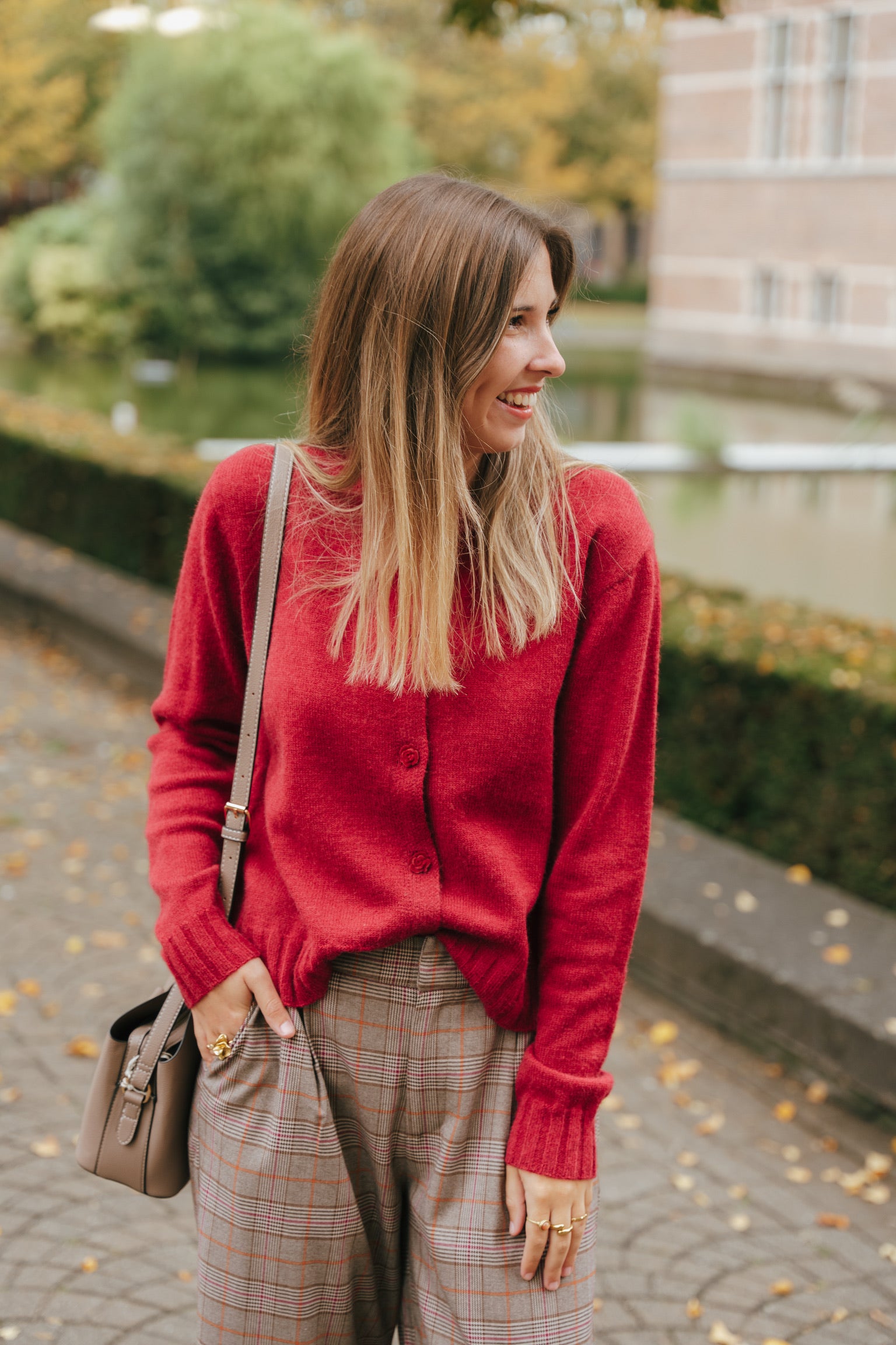 Rosy cardigan burgundy