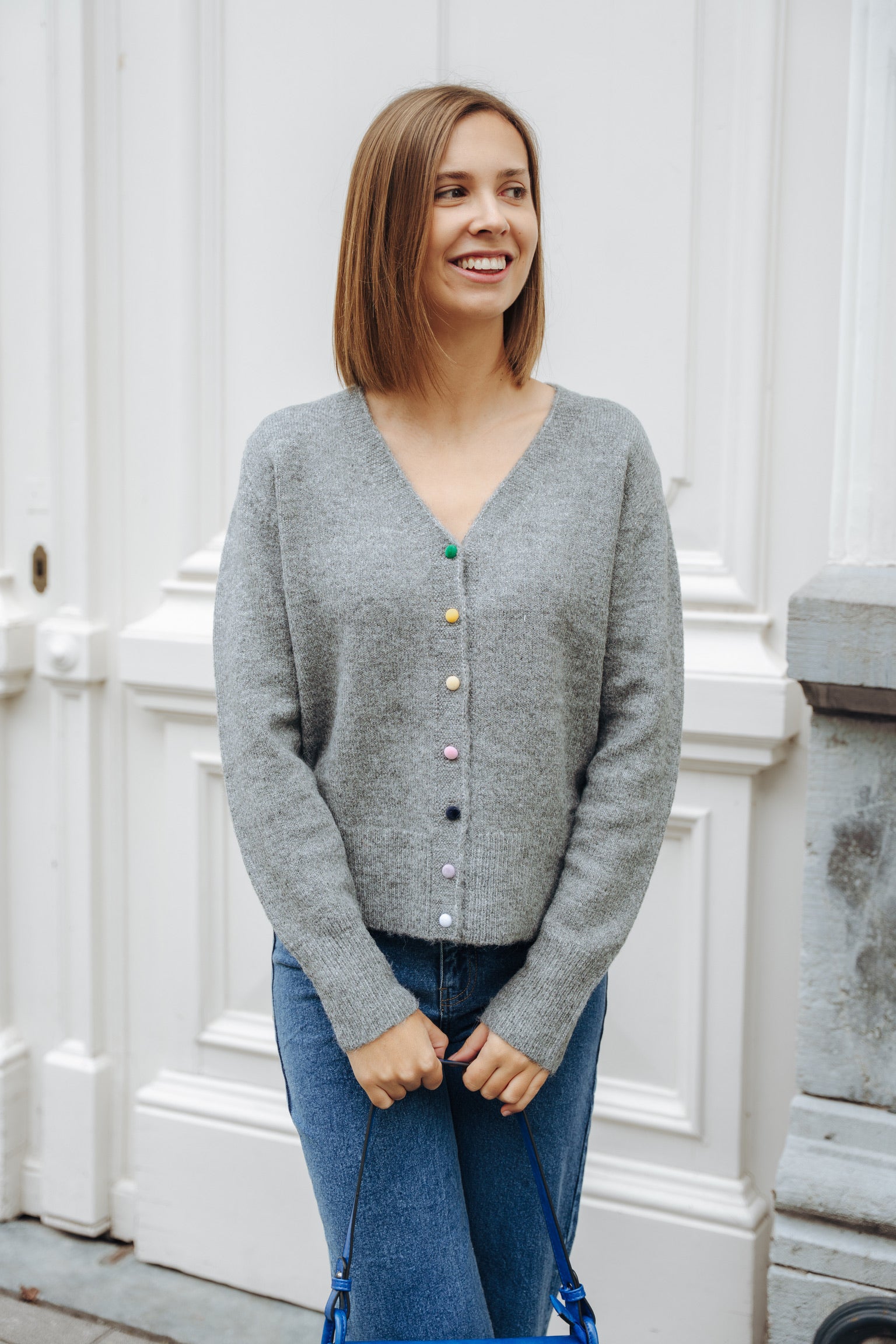 Ruth cardigan grey