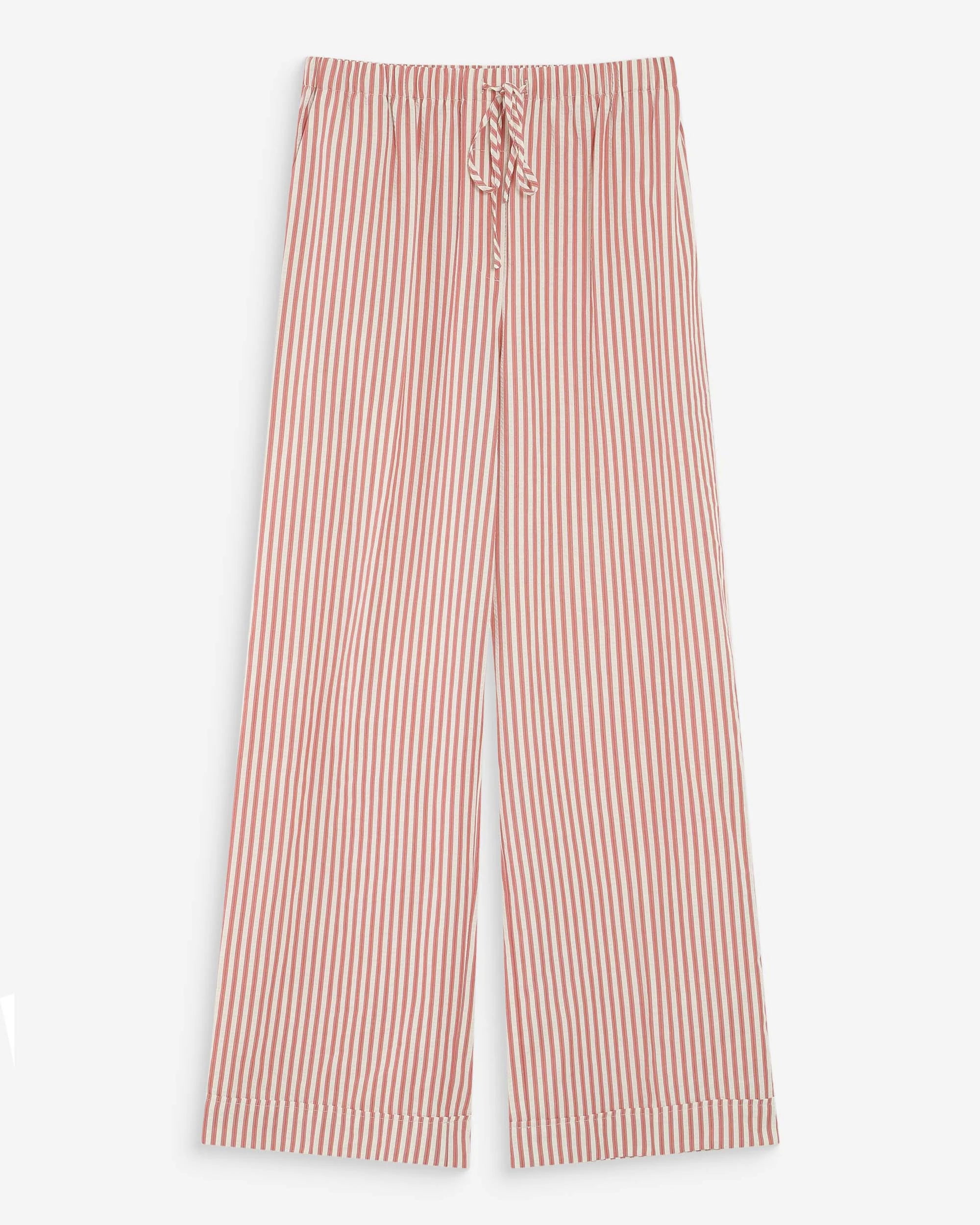 Volute striped trousers