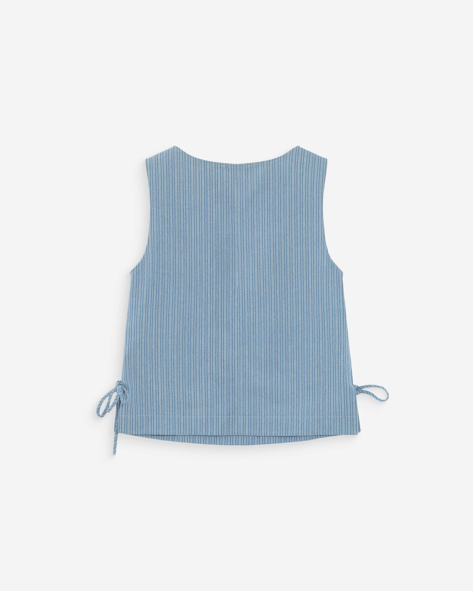 Vendome striped denim top
