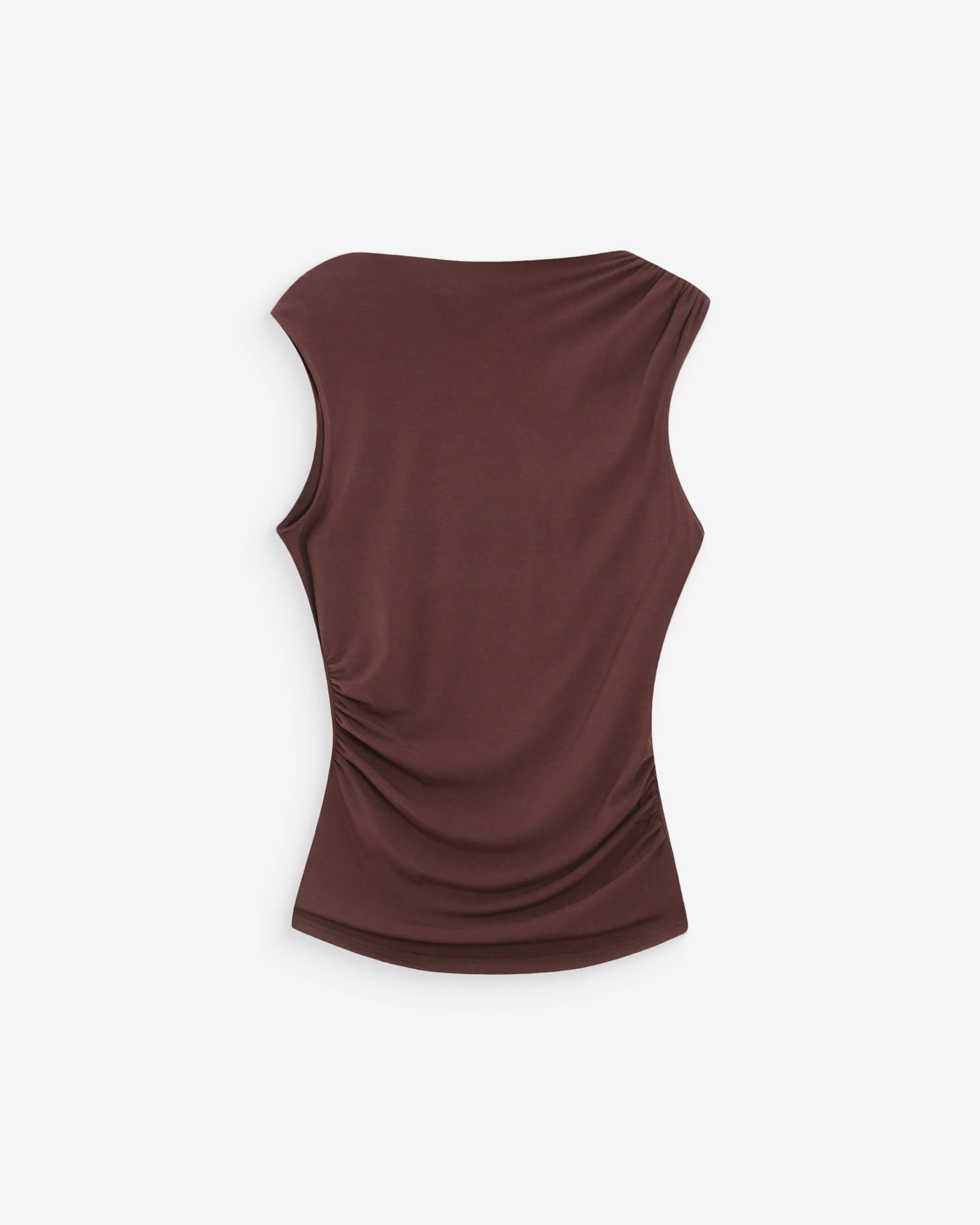 Valley draped top brown