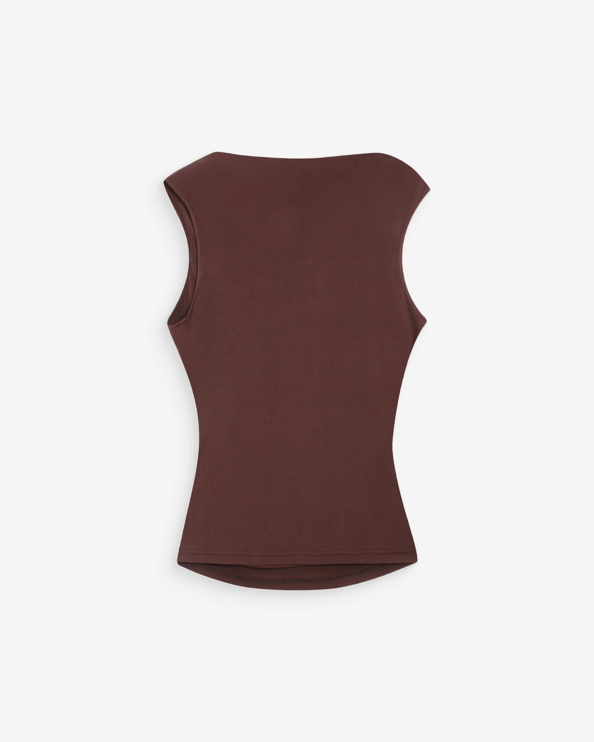 Valley draped top brown