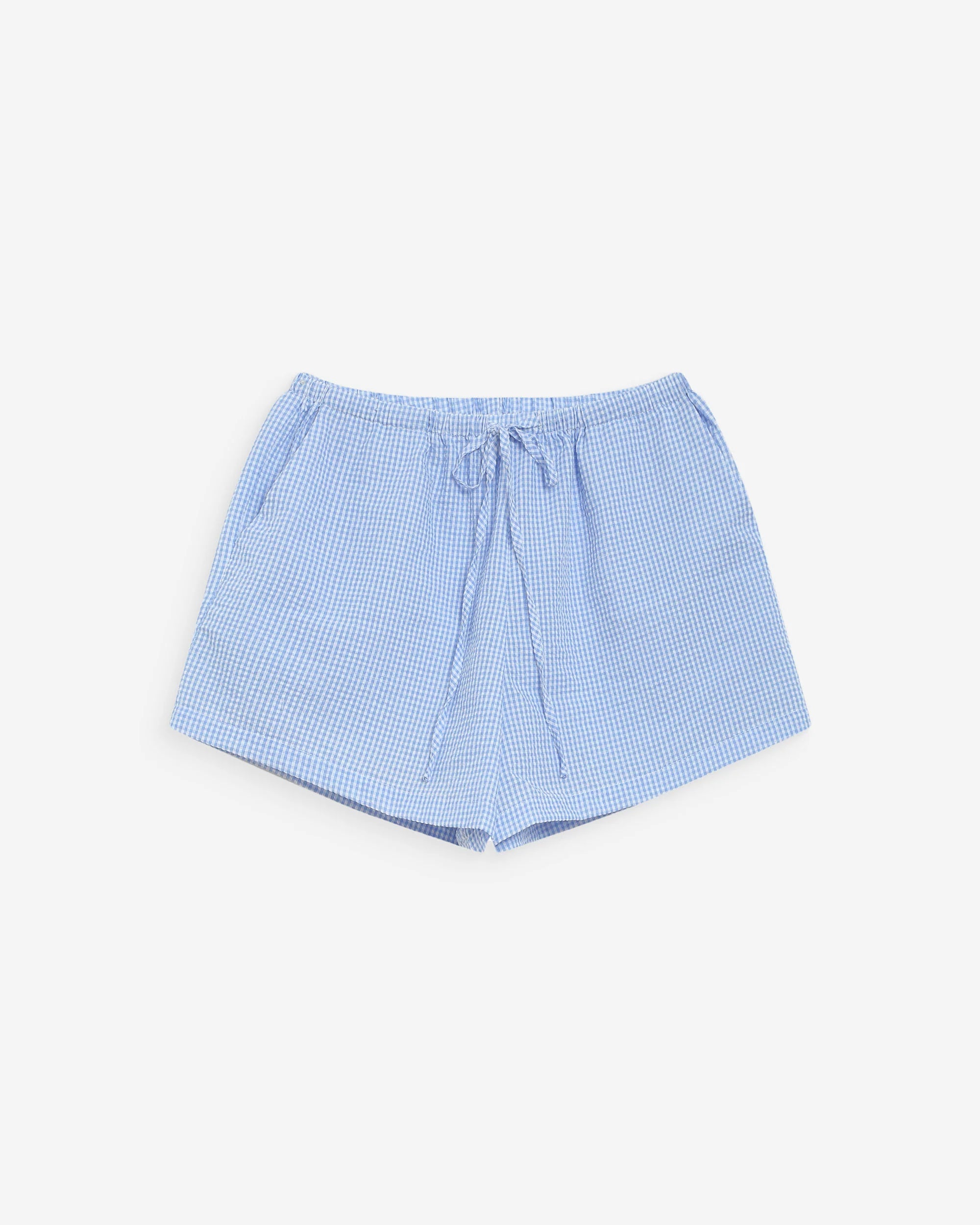 Waylen checked short blue