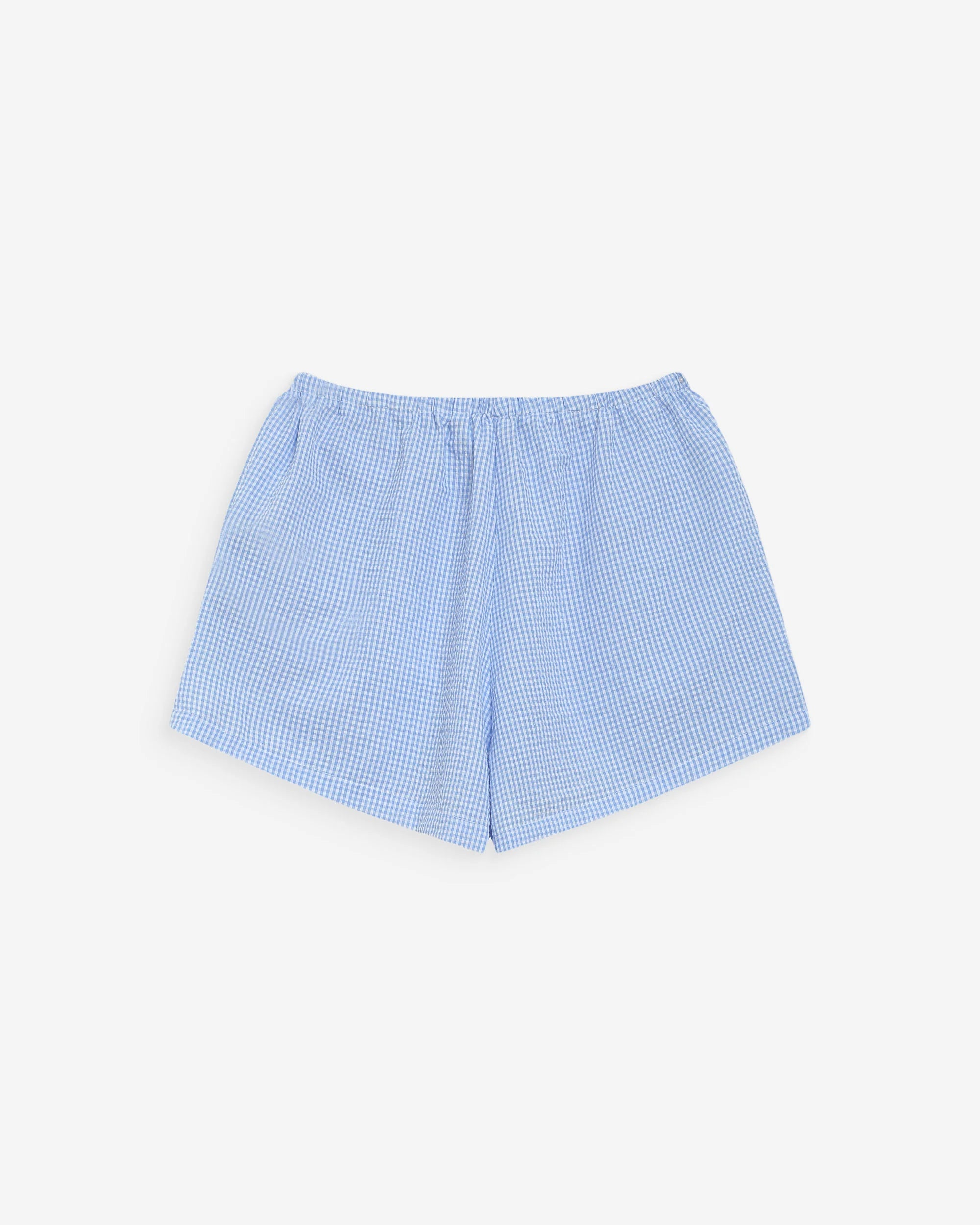 Waylen checked short blue