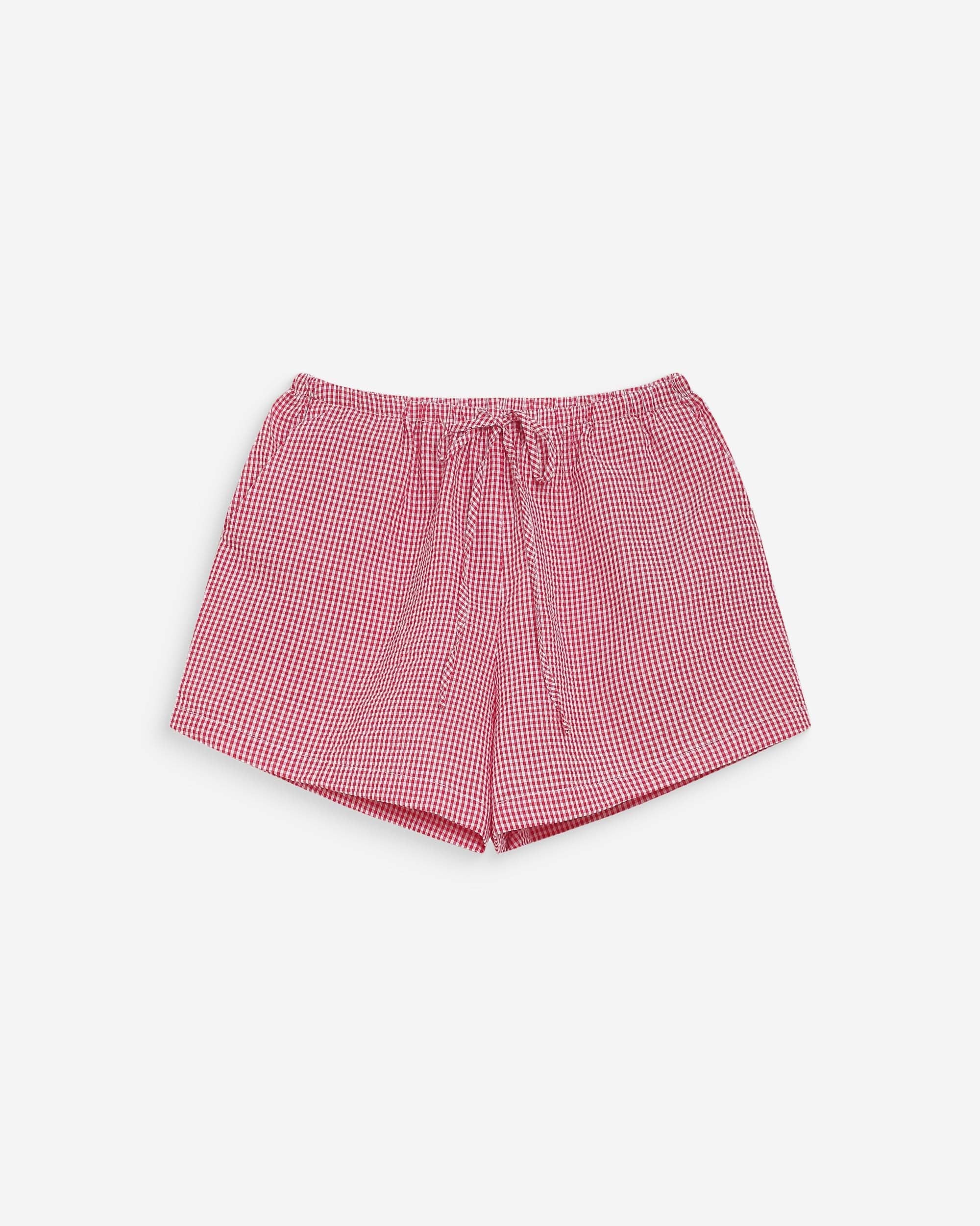 Waylen checked short red