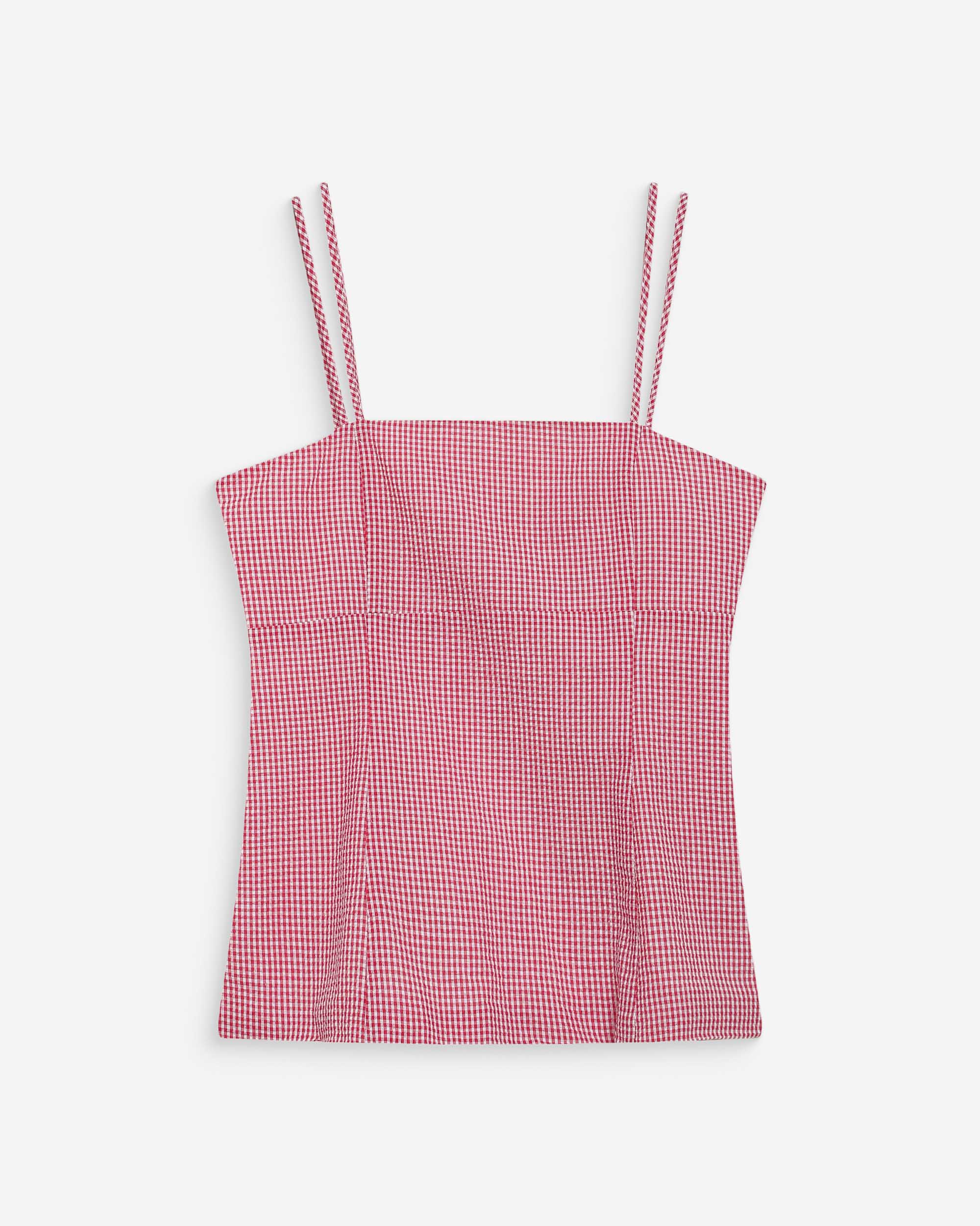 Wynel checked top red