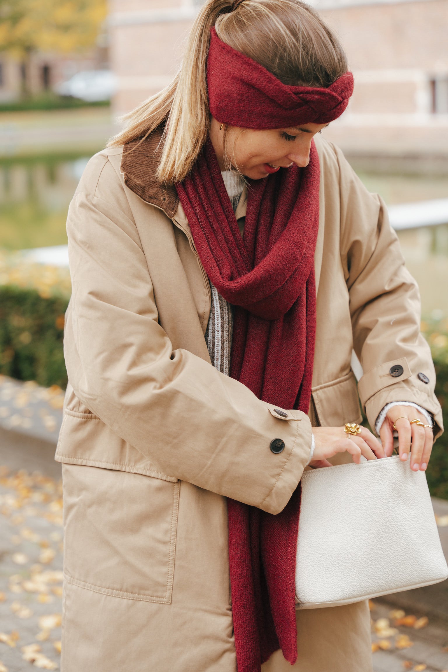 Sana headband burgundy
