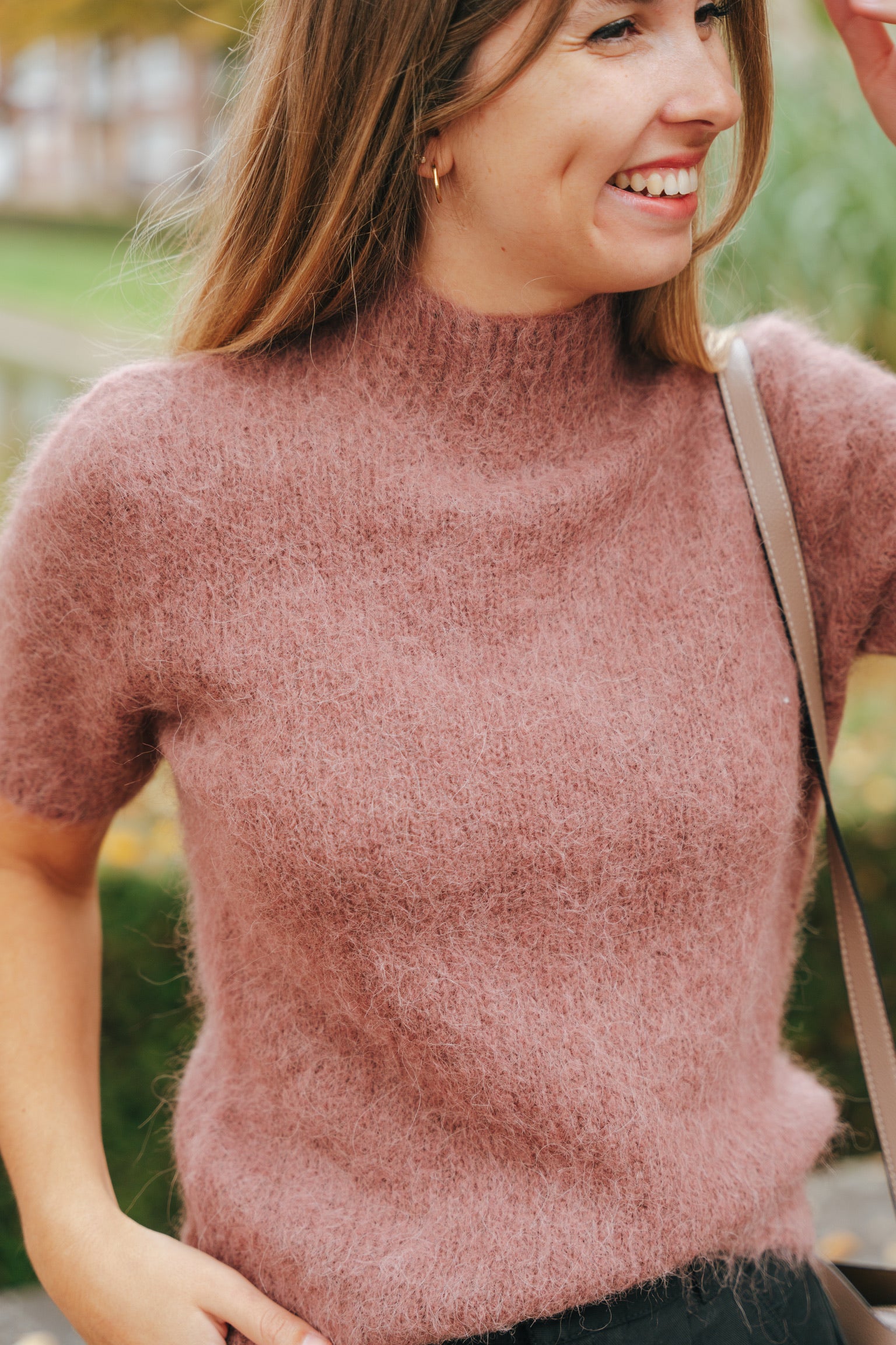 Saule knit pink