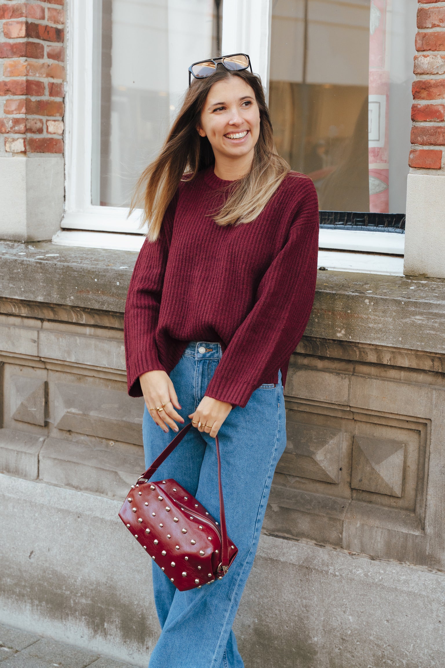 Sigga knit burgundy