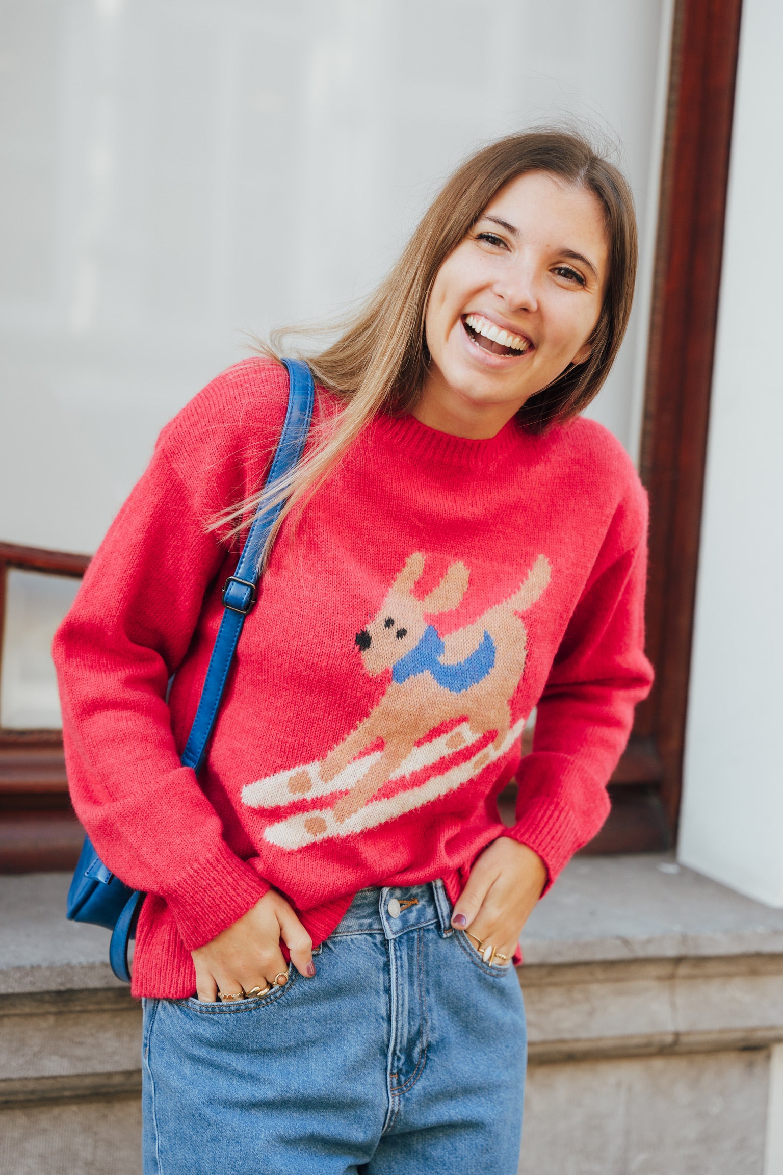 Ski Terrier knit red