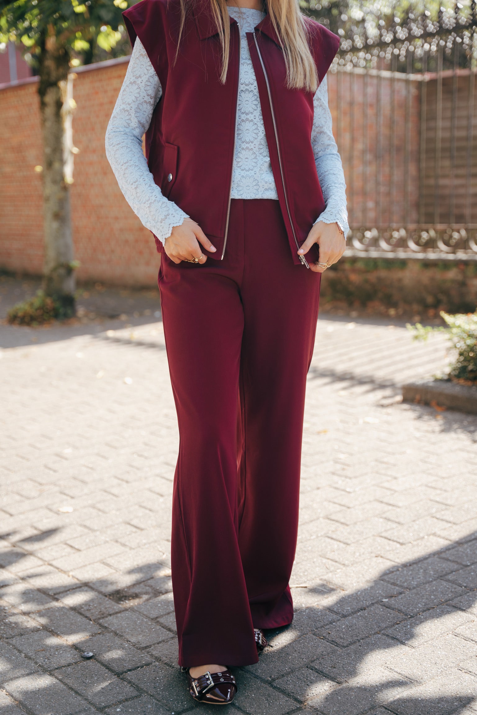 Solange trousers burgundy
