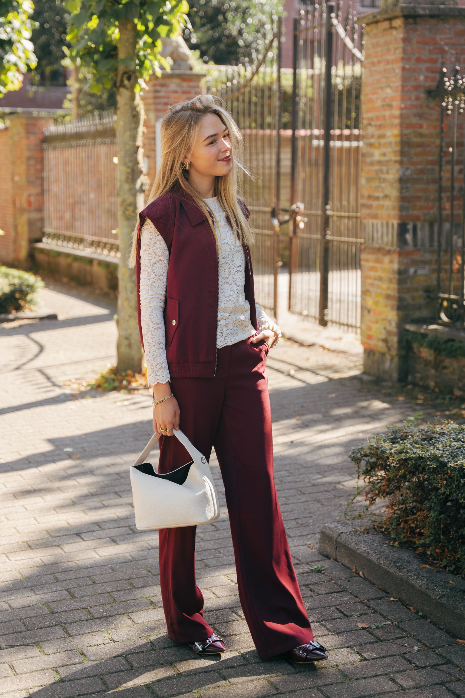 Solange trousers burgundy