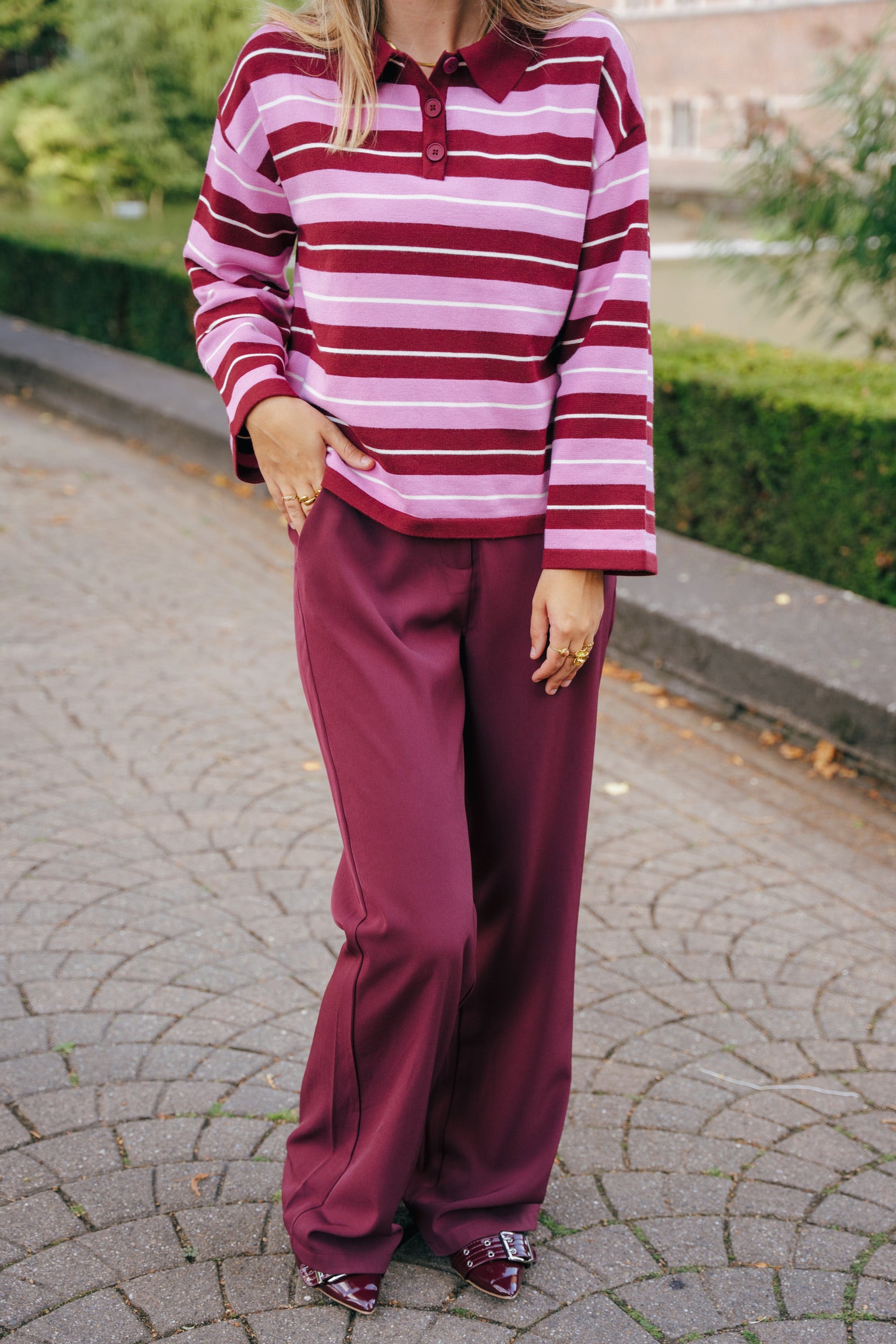 Solange trousers burgundy