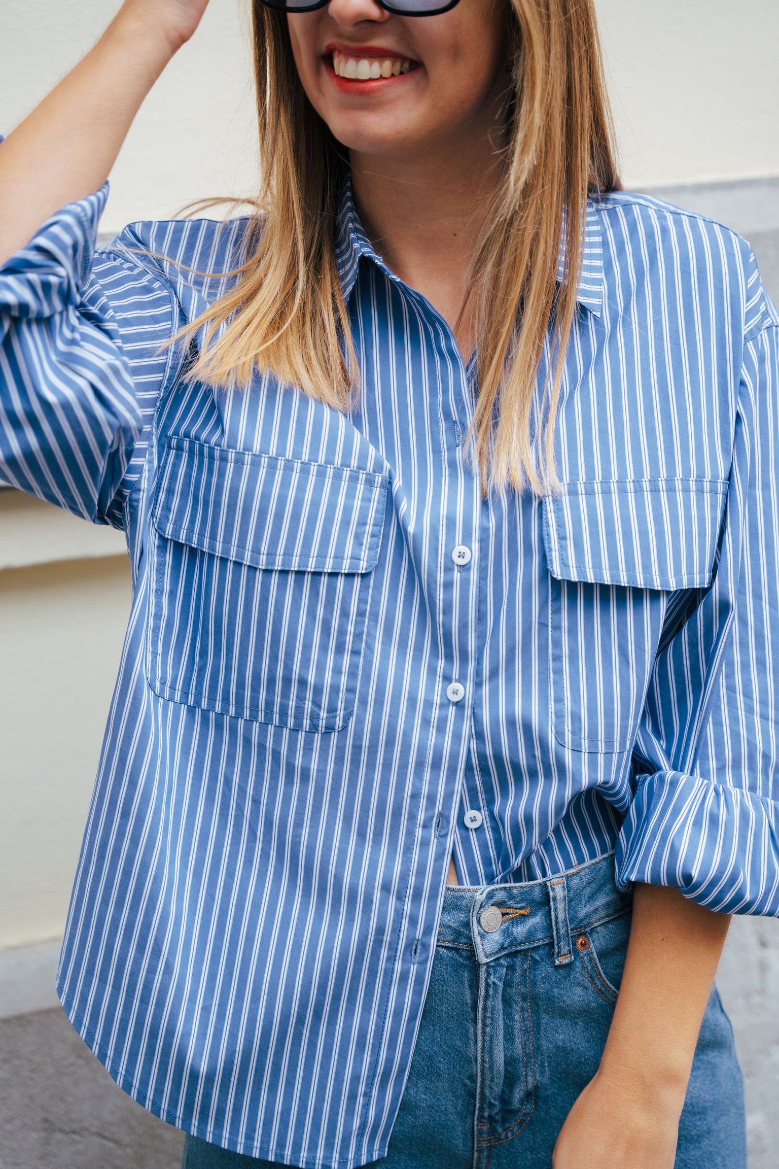 Sorbet striped shirt blue