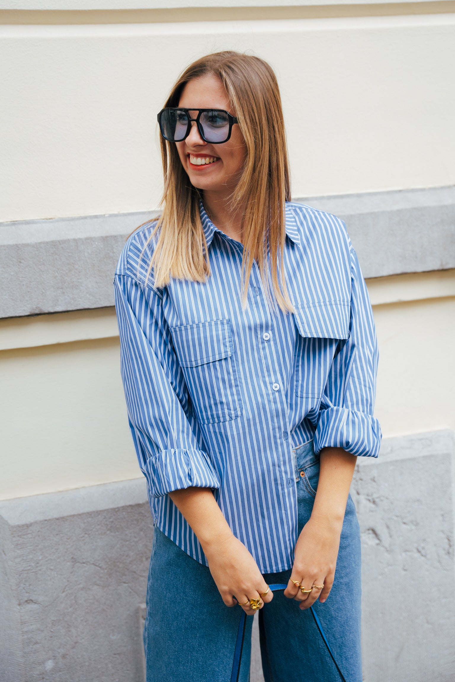 Sorbet striped shirt blue