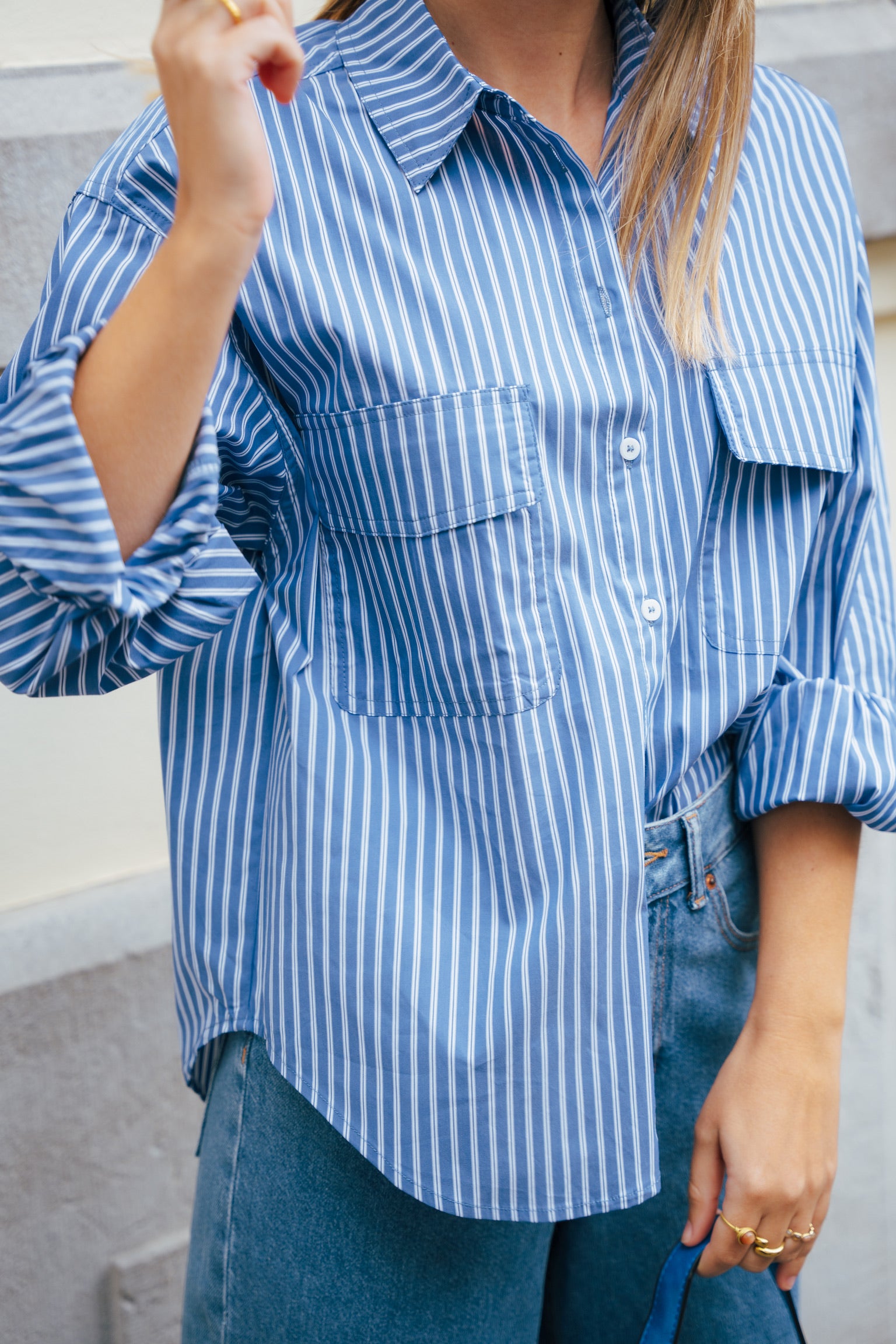 Sorbet striped shirt blue