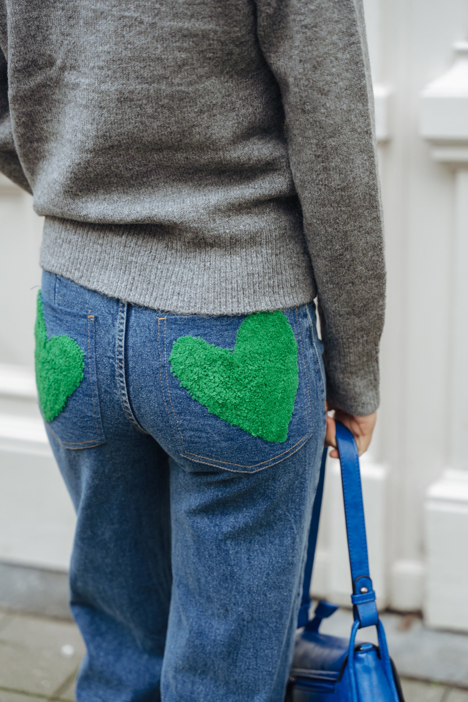 Stole my heart jeans blue