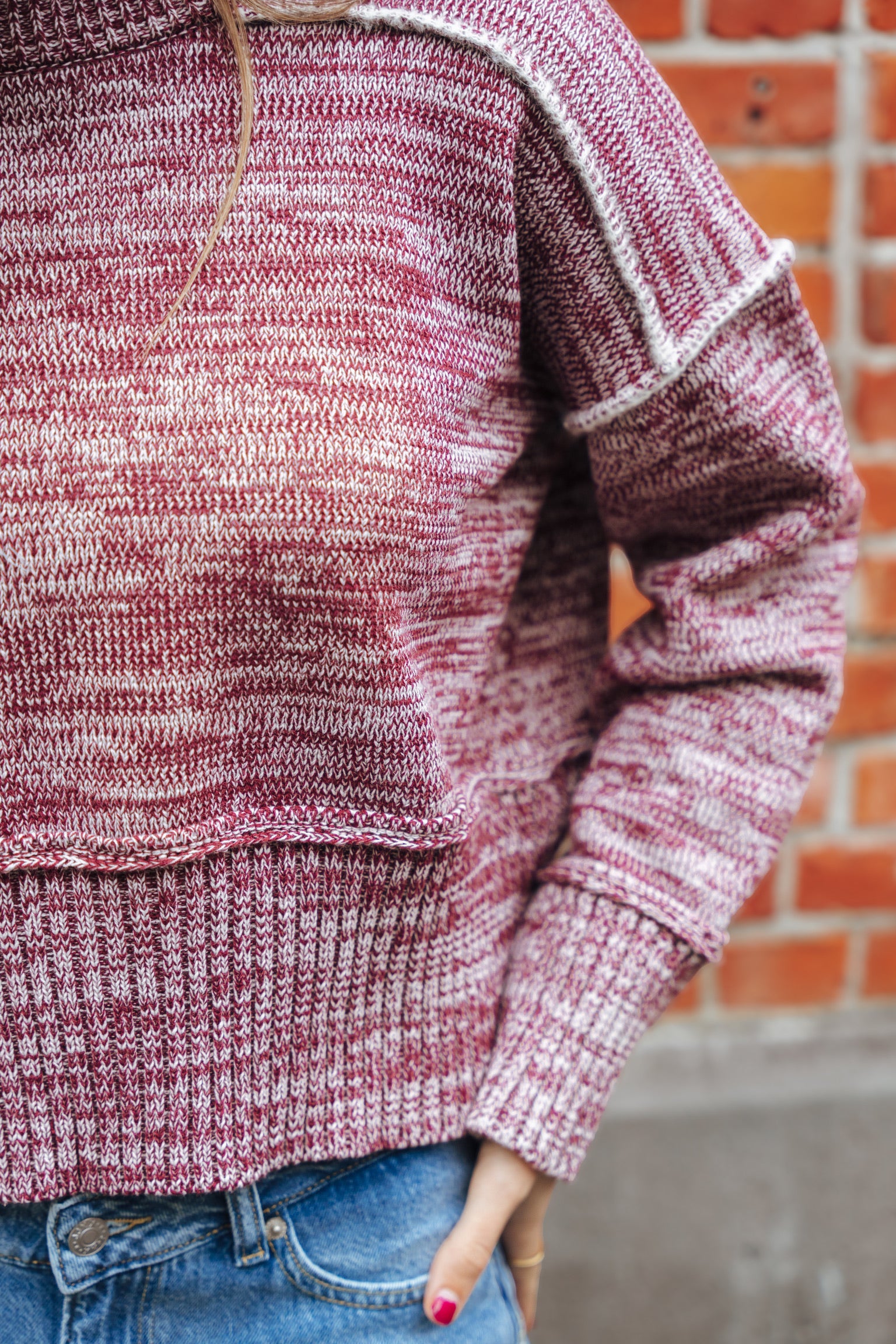 Tess knit burgundy