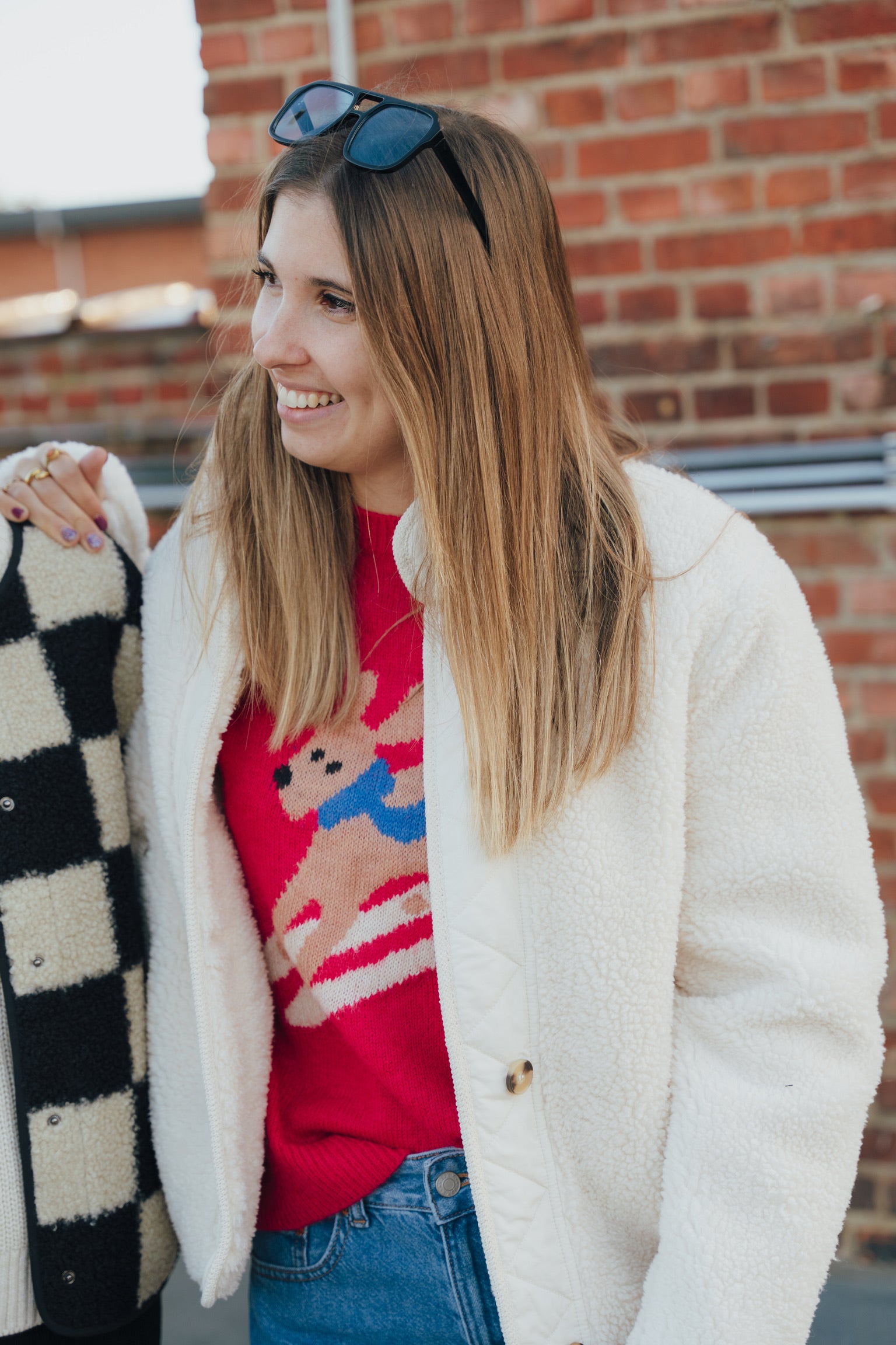 Toni teddy jacket cream