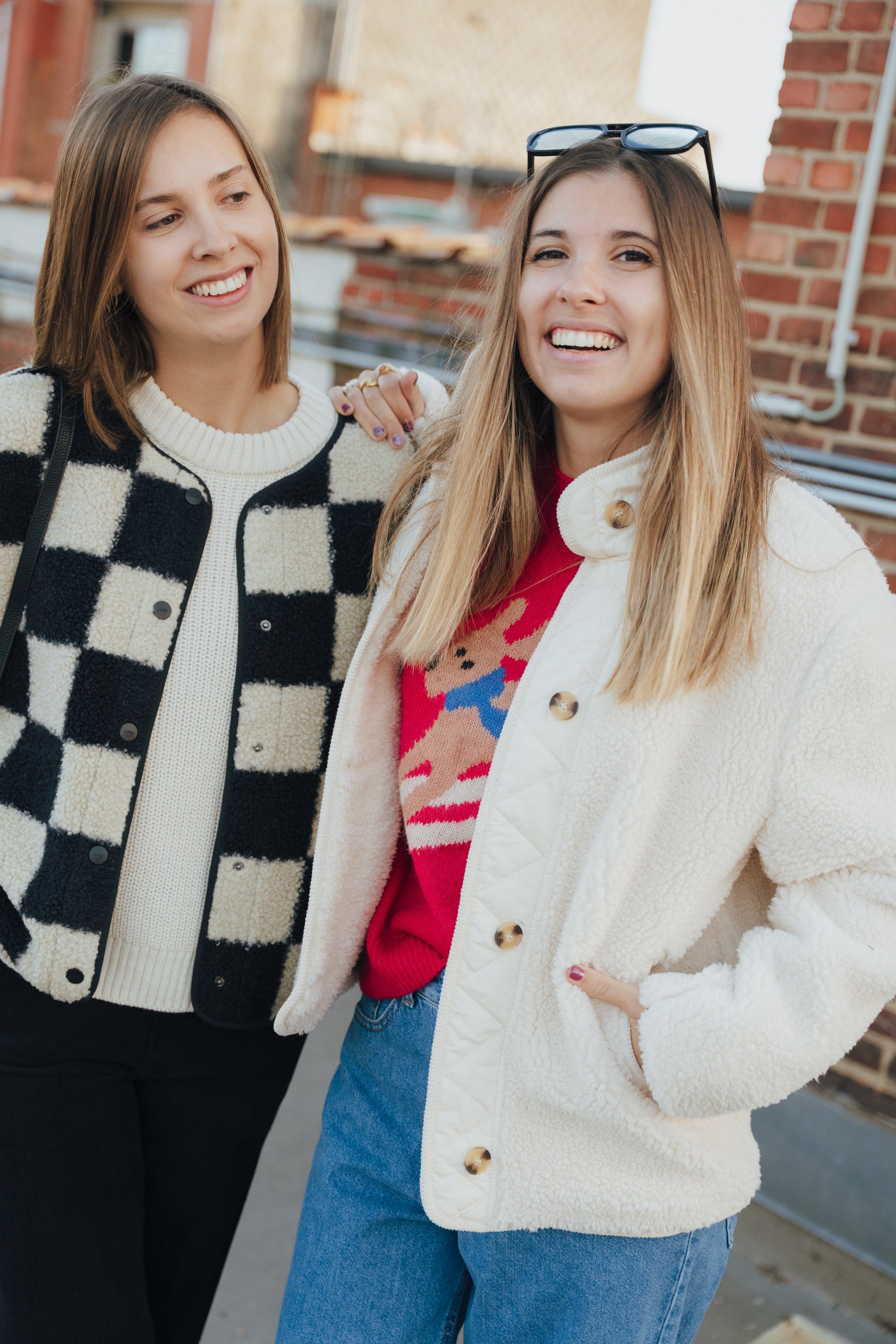 Toni teddy jacket cream