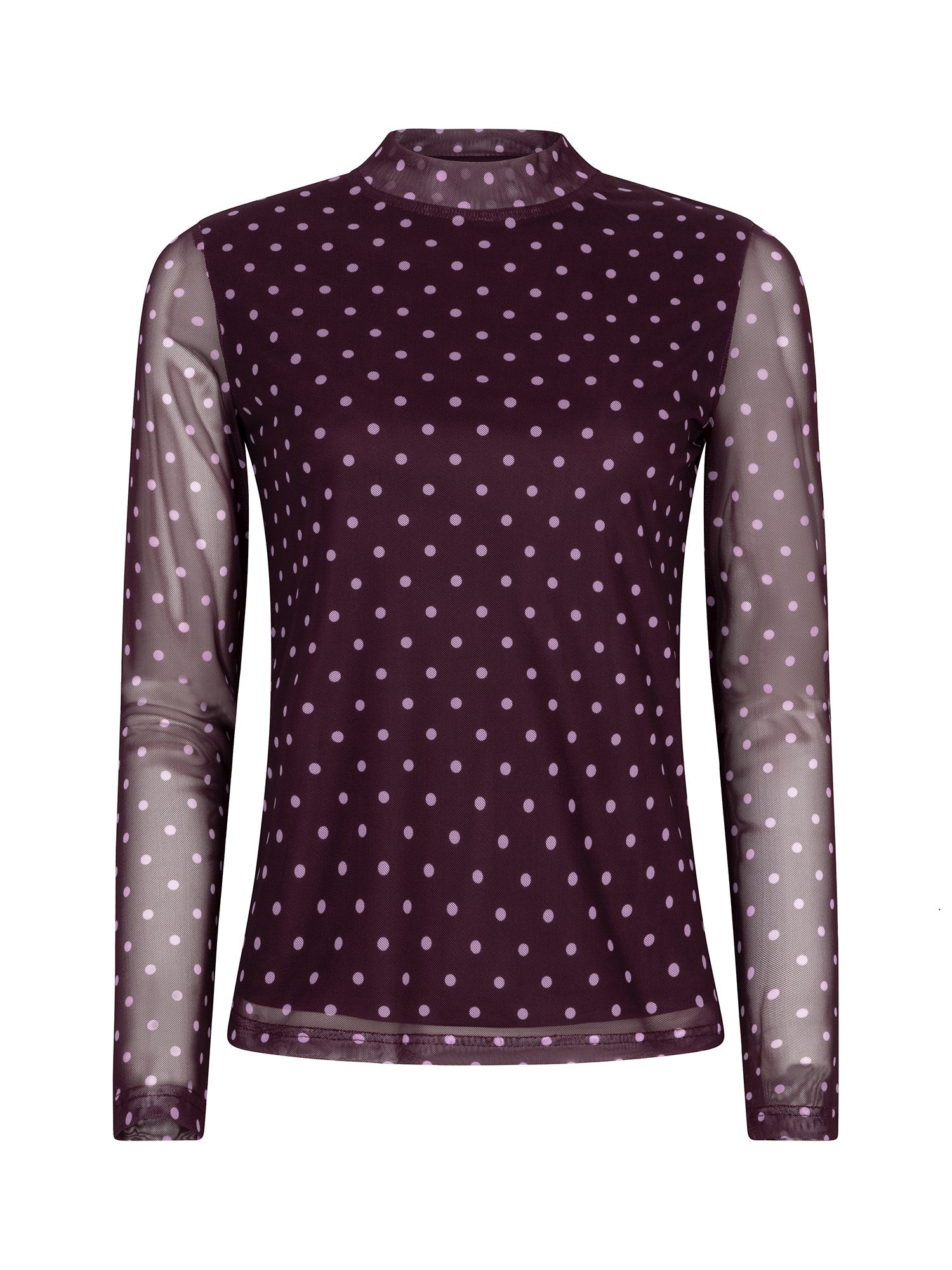 Bailey mesh longsleeve - plum