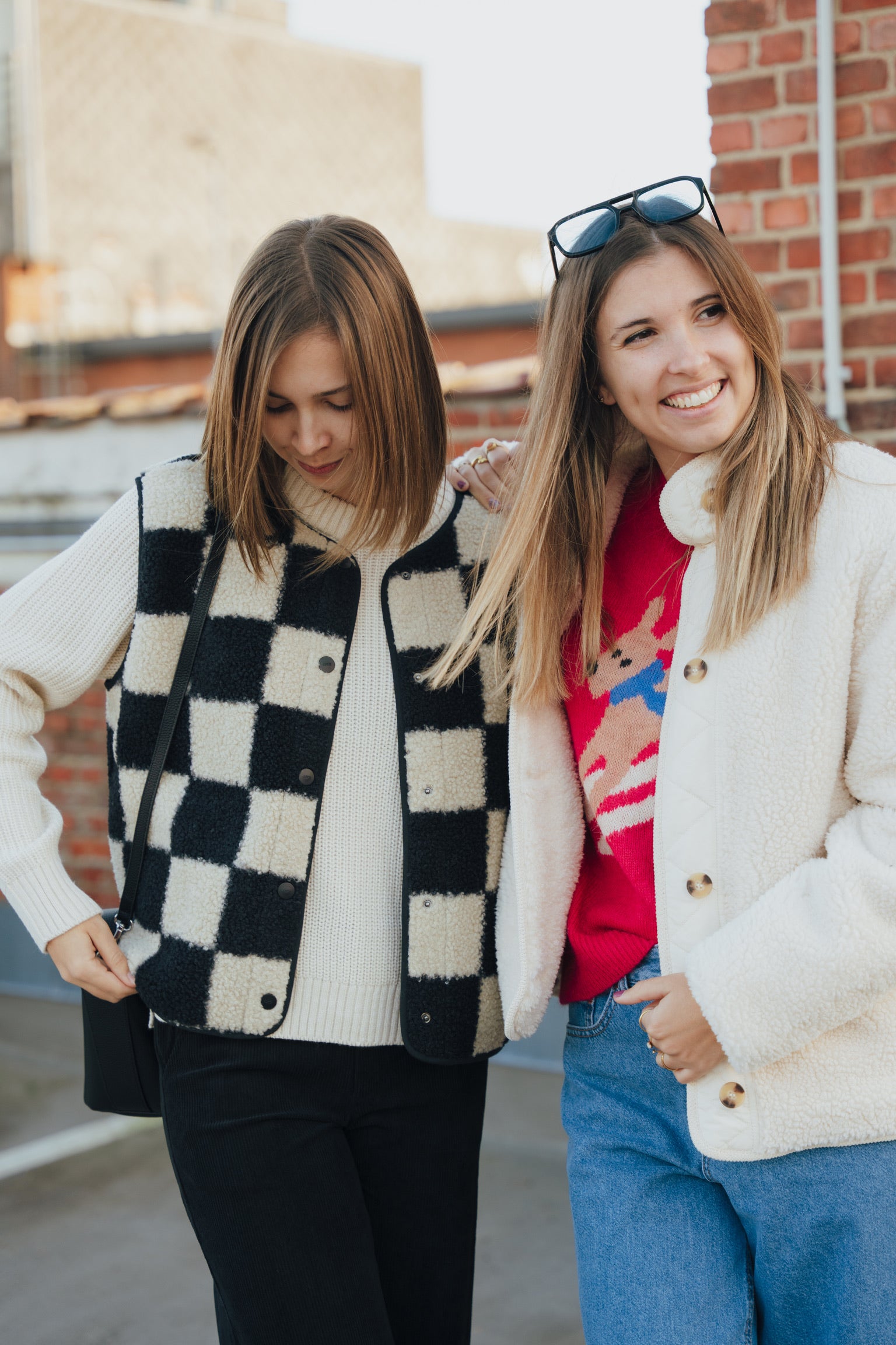 Vera teddy gilet black