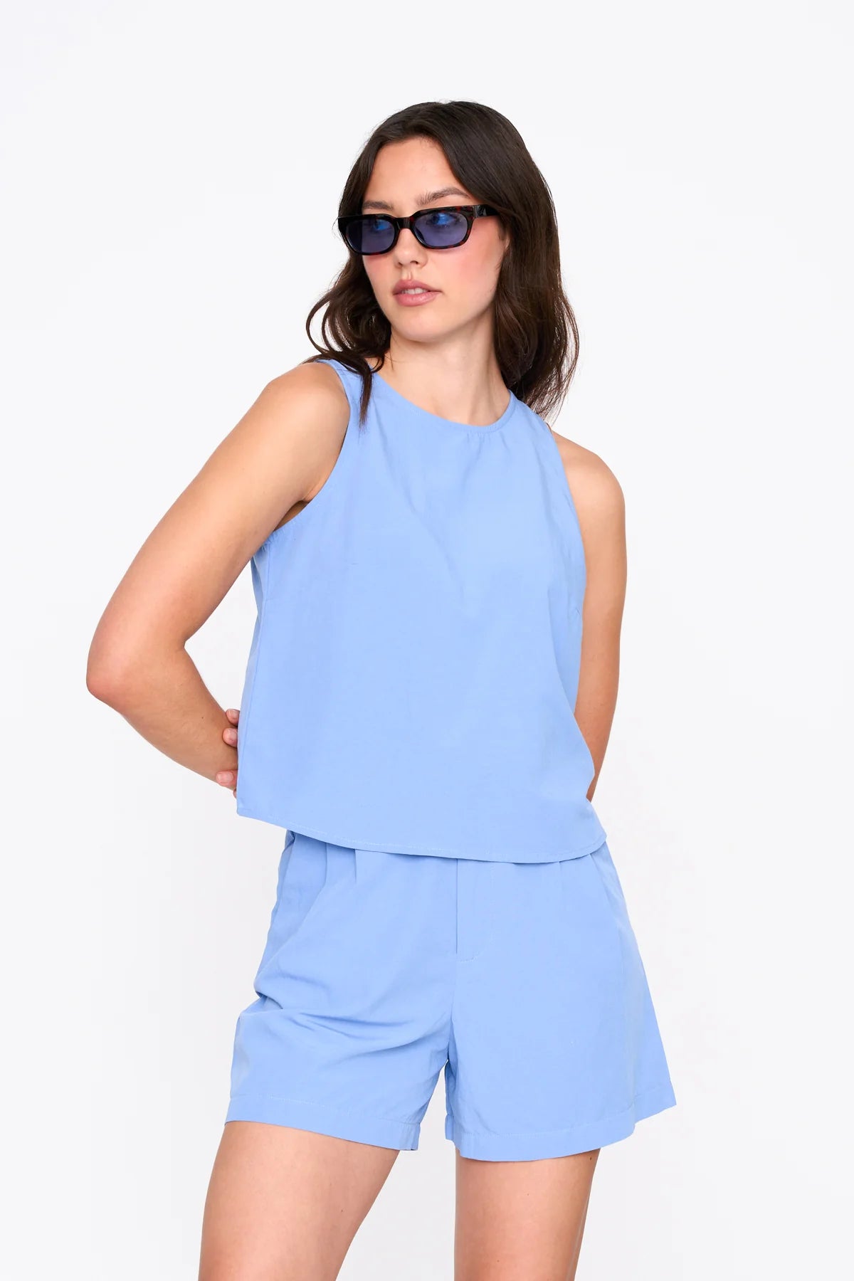 Polly top blue