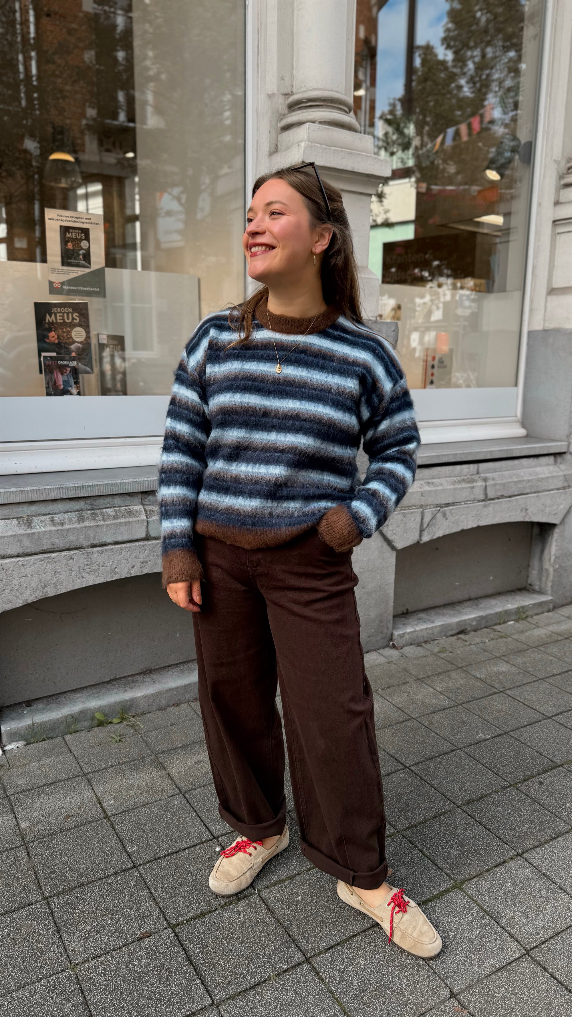 Ditte barrel jeans - brown