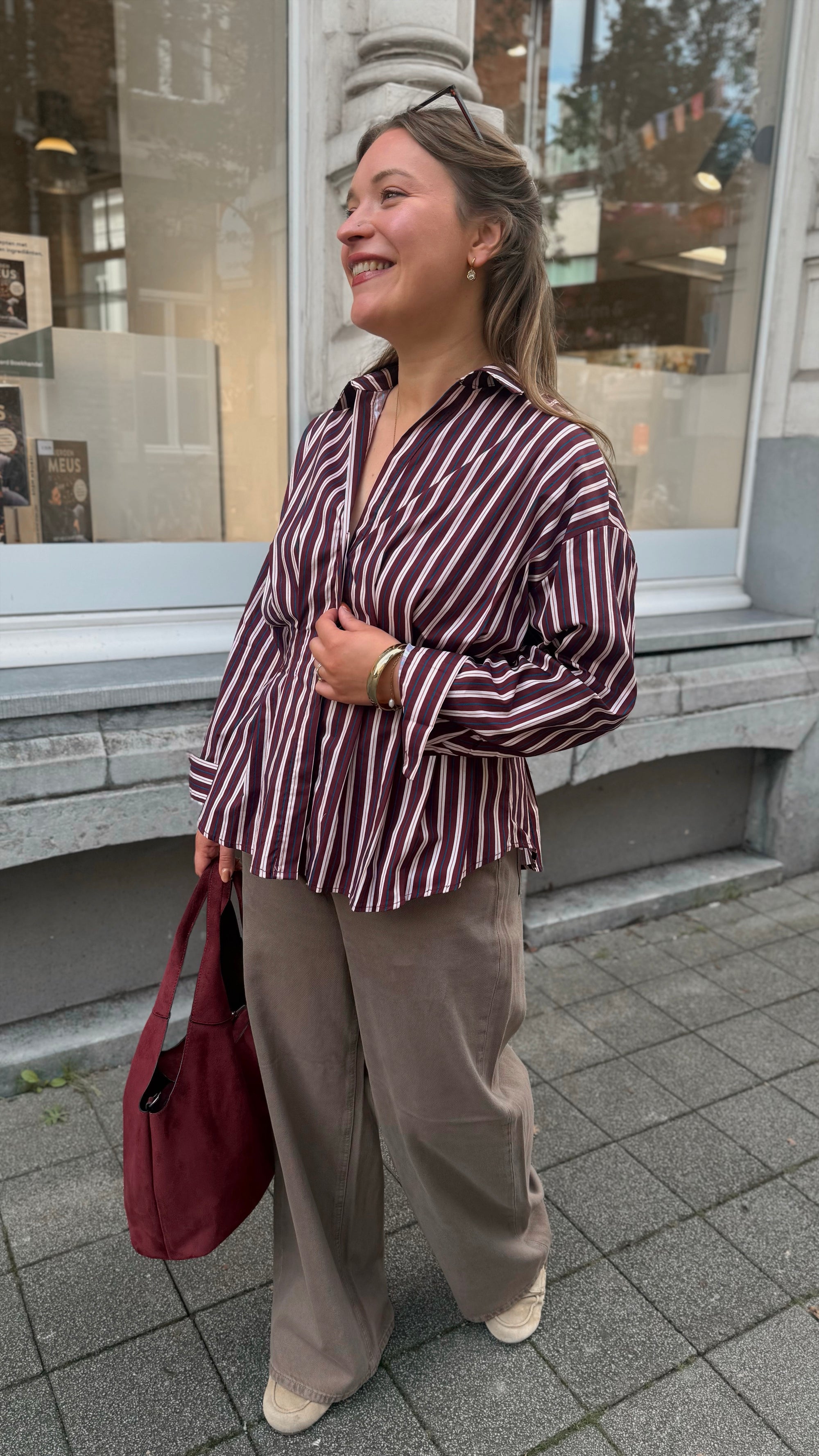 Chrissie stripe shirt