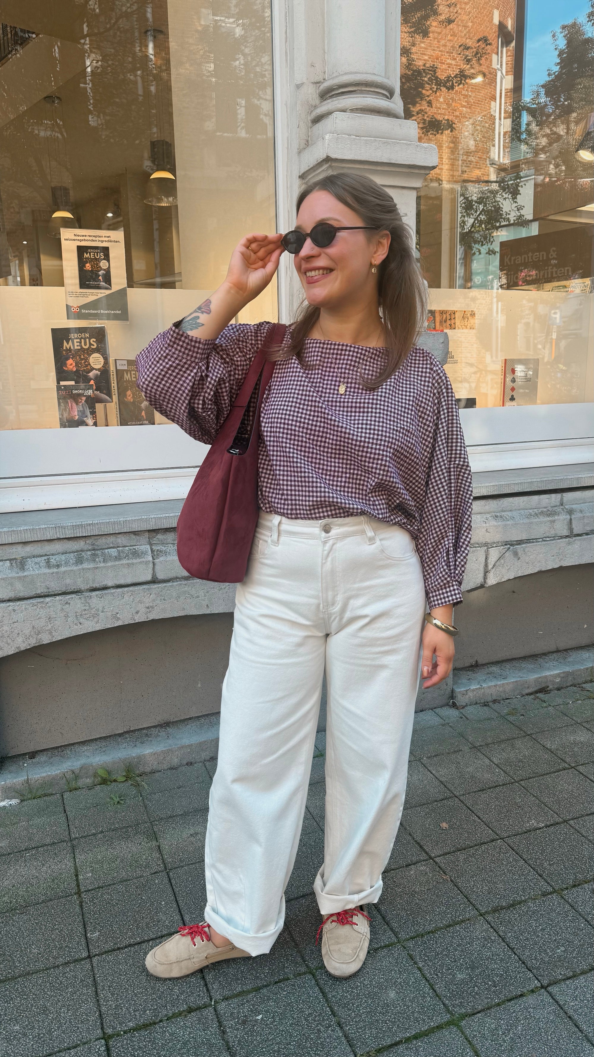 Fenne blouse - pink vino