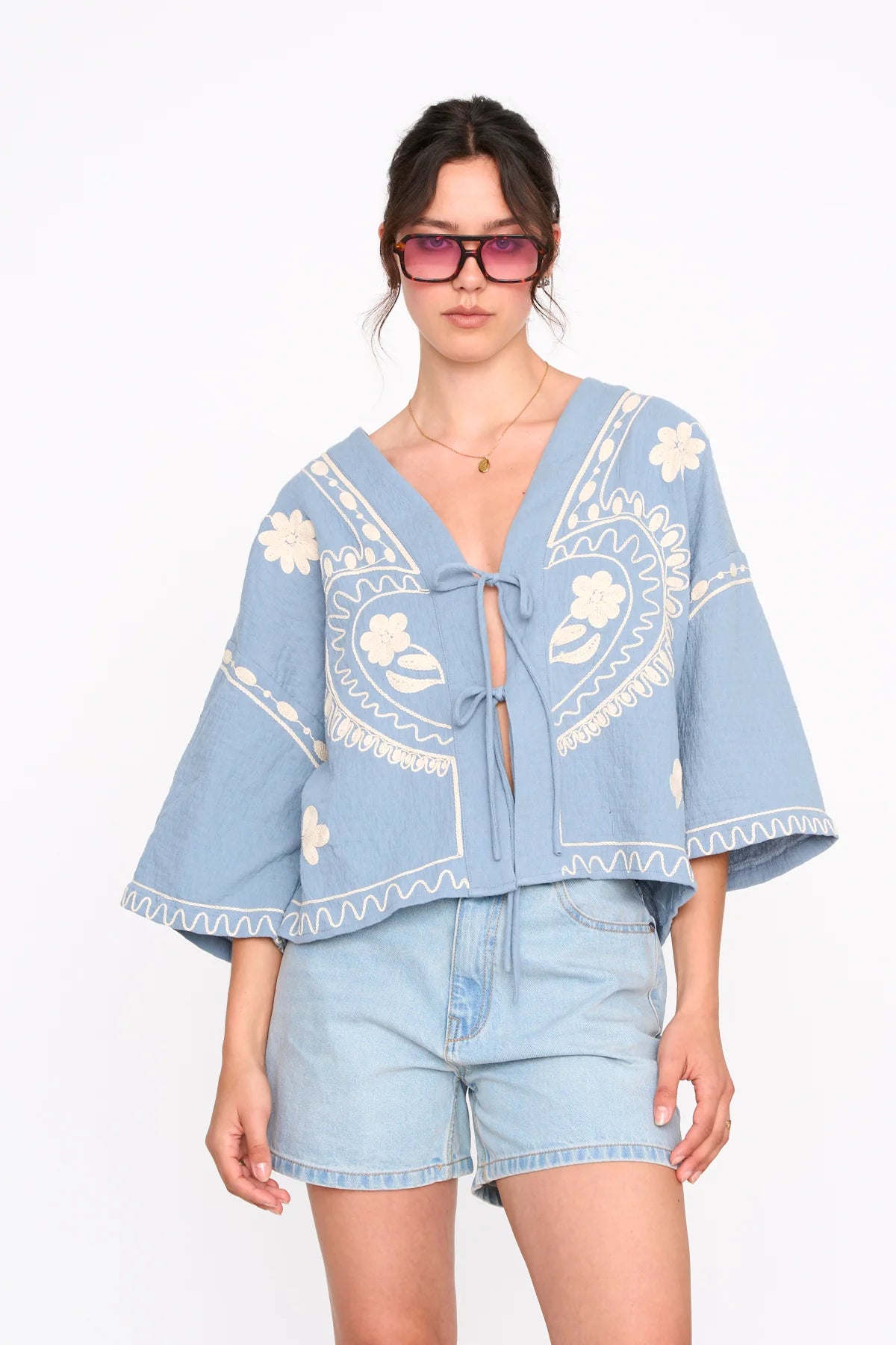 Babet kimono blue